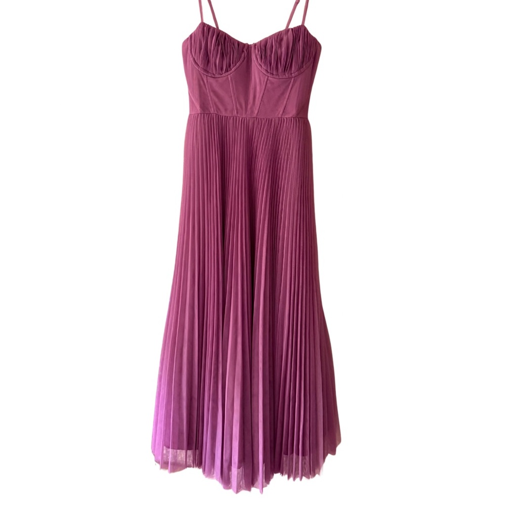 Hutch Lilac Amara Tulle Pleated Dress - Picture 4 of 4